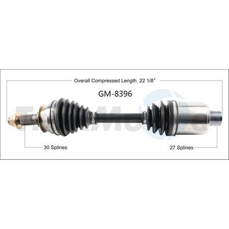 Surtrack Axle Cv Axle Shaft, Gm-8396 GM-8396